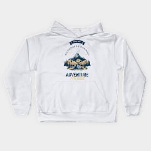 Wilderness Camping Adventure Awaits Kids Hoodie